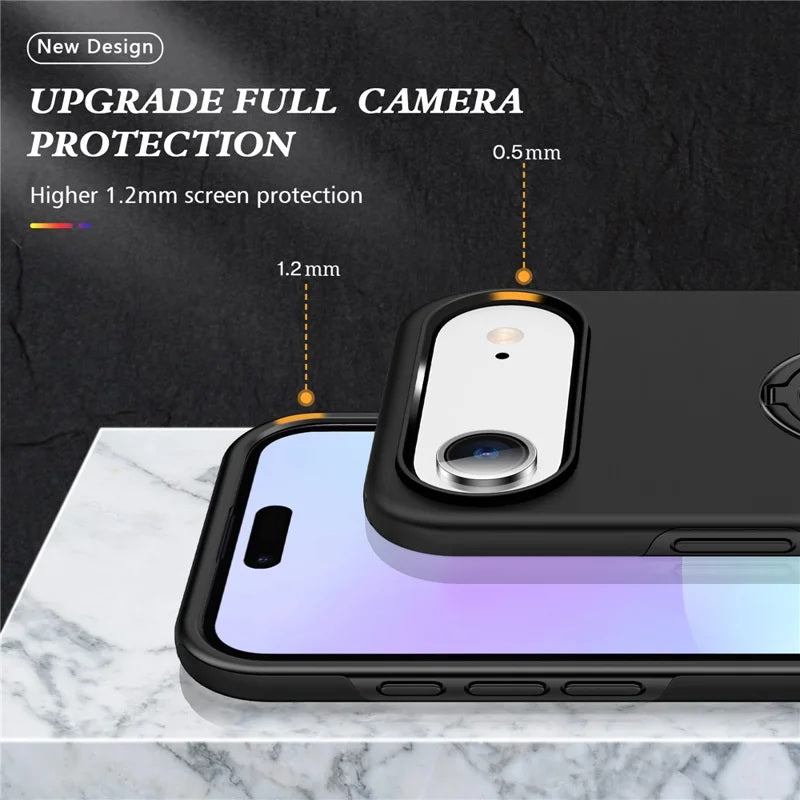 Hybrid Magnetic Invisible Ring Case for iPhone 17 Air Hybrid Magnetic Invisible Ring Case for iPhone 17 Air